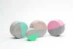 Grey Concrete Cabinet Knob | Disc Ø40