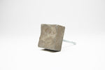 Square Concrete Cabinet Knob with Water Waves texture. Natural or colours