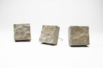 Square Concrete Cabinet Knob with Water Waves texture. Natural or colours