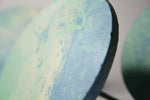 Medium or Extra Large Disc Concrete Cabinet Knob in "Ocean" colours or bespoke