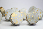 Quail Egg Effect Concrete Cabinet Knob | Gold, Copper & more