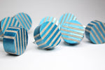 Striped Cabinet Knob from Concrete | various colours