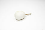 Large Ovoid Concrete Cabinet Knob | White Concrete | Drawer Pull | Cabinet Knobs | Concrete Knobs | Cement Knobs | Egg-Shape Knob | Oval