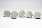 3 sizes | Hexagon Concrete Cabinet Knob | Hexagon Drawer Pull | Hexagon Cabinet Knobs | Concrete Knobs | Hex Knobs | Scandi Style