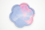 Purple Flower Decorative Dish | Concrete Trinket Tray