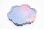 Purple Flower Decorative Dish | Concrete Trinket Tray