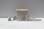 Small Concrete House Bookend | Paperweight | Ornament
