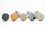 Stripe Cabinet Knob from Concrete | Two-Tone | various colours