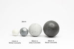 Copper Foil Sphere Cabinet Knob from concrete | Copper, Gold or Silver | 4 sizes