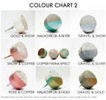Concrete Round Cabinet Knob in Standard 40mm with painted Front or Sides in variety of colours