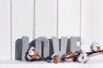 OFFER 4 Large concrete letters. 11.5cm HOME or LOVE or your own
