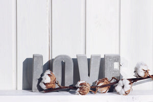 OFFER 4 Large concrete letters. 11.5cm HOME or LOVE or your own