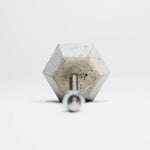 Concrete Small Diamond Cabinet Knob or Wall Hook Natural or choose colour
