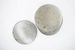 10cm Round Concrete Coasters with cork backing. Natural, half-painted and other designs. Christmas gift. Various size sets.