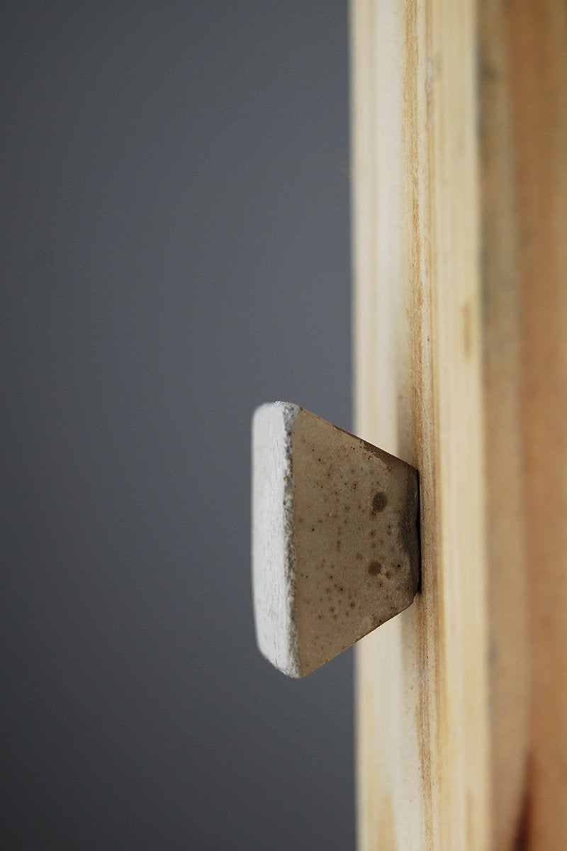 Wall Hook - Concrete Truncated Pyramid. Natural Grey or a variety of colours