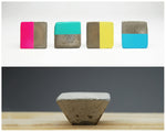Wall Hook - Concrete Truncated Pyramid. Natural Grey or a variety of colours