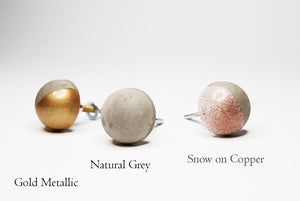 Concrete Cabinet Knob - Semi-Sphere / Hemisphere. Natural Grey or a variety of colours